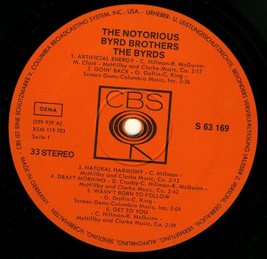 The Byrds : The Notorious Byrd Brothers (LP, Album)