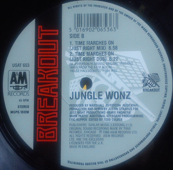 Jungle Wonz : Time Marches On (The Remixes) (12")