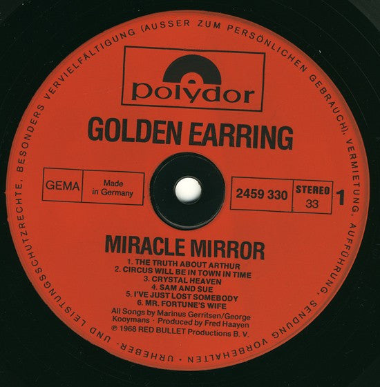 Golden Earrings* : Miracle Mirror (LP, Album, RE)