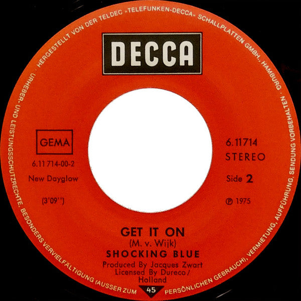 Shocking Blue : Gonna Sing My Song (7", Single)