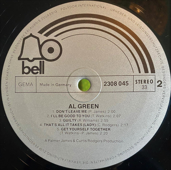 Al Green : Al Green (LP, Album, RE)