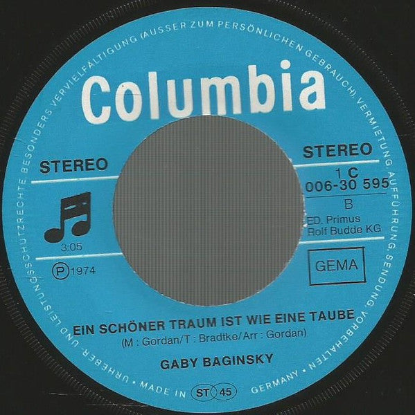 Gaby Baginsky : Häng Die Gitarre Nicht An Den Nagel (7", Single)