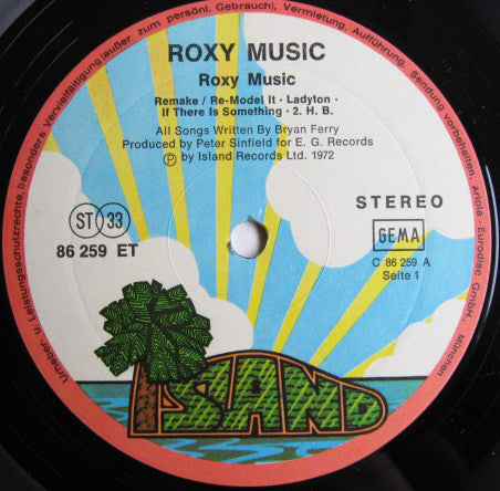 Roxy Music : Roxy Music (LP, Album, RP)