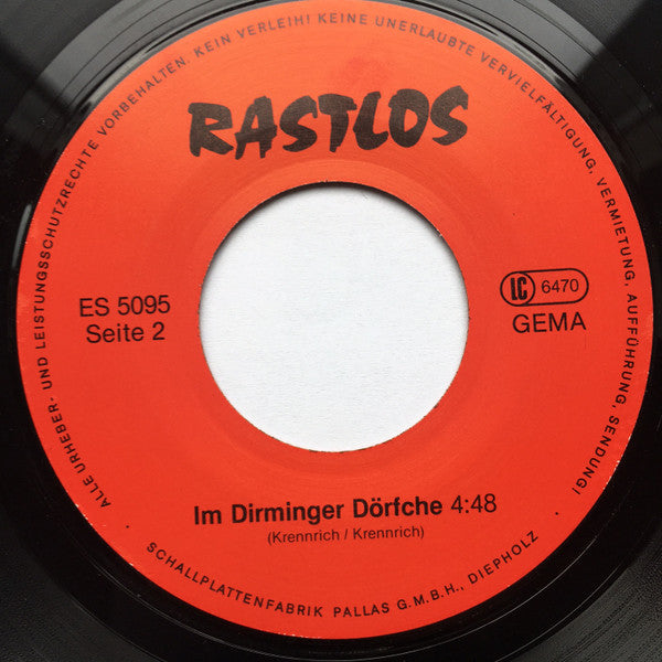 Rastlos (2) : Dibbelabbes / Im Dirminger Dörfche (7", Single)