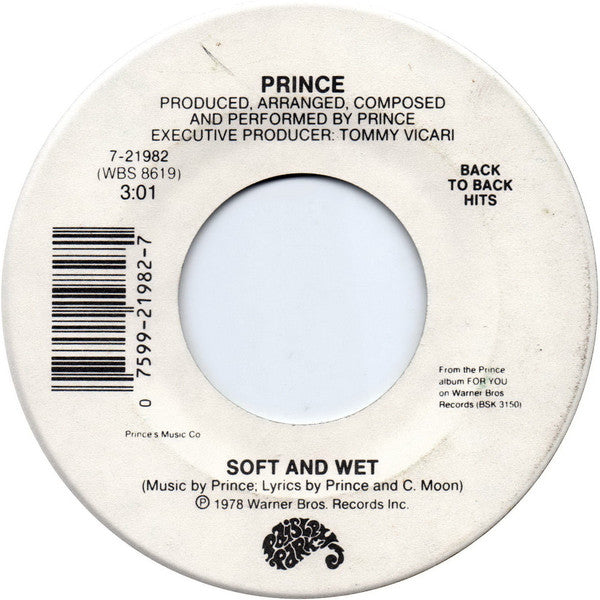 Prince And The Revolution / Prince : Kiss / Soft And Wet (7")