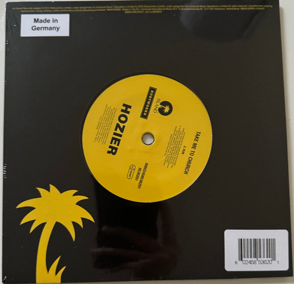 Hozier : Take Me To Church (7", Single, Ltd)