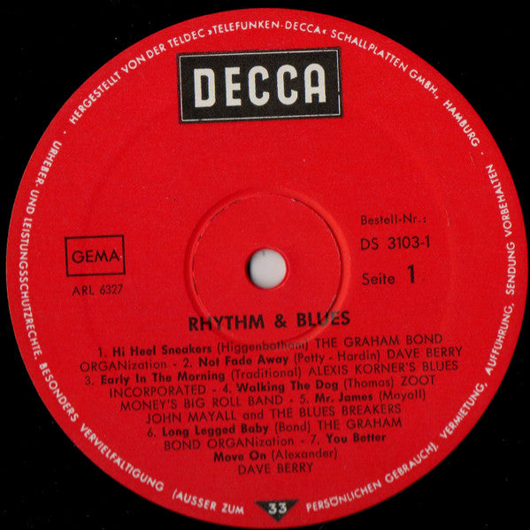 Various : Rhythm & Blues (2xLP, Comp, Gat)