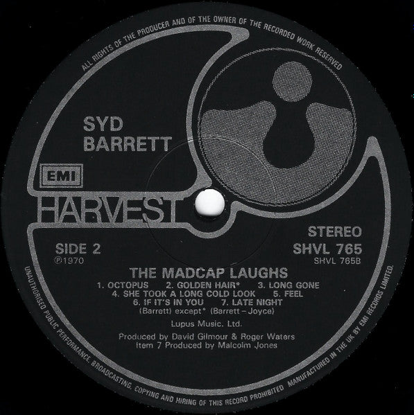 Syd Barrett : The Madcap Laughs (LP, Album, RE, Bla)