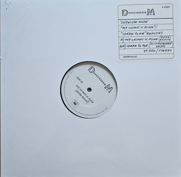 Depeche Mode : My Cosmos Is Mine / Speak To Me Remixes (12", Ltd, Num)