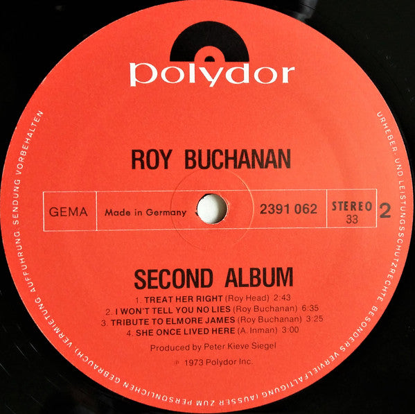 Roy Buchanan : Second Album (LP, Album)