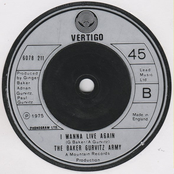 The Baker Gurvitz Army* : Help Me (7", Single)