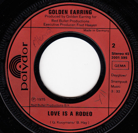 Golden Earring : Tons Of Time (7", Single)