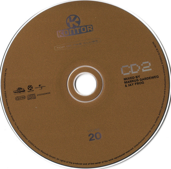 Various : Kontor - Top Of The Clubs Volume 20 (2xCD, Comp, Mixed)