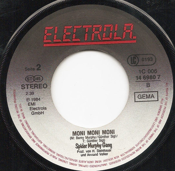 Spider Murphy Gang : Sch-Bum ('S Lebn Is Wiar A Traum) (7", Single)
