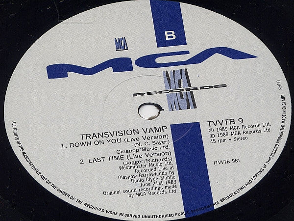 Transvision Vamp : Born To Be Sold (12", Single, Ltd)