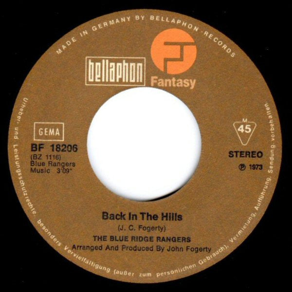 Blue Ridge Rangers : You Don't Owe Me (7", Single)
