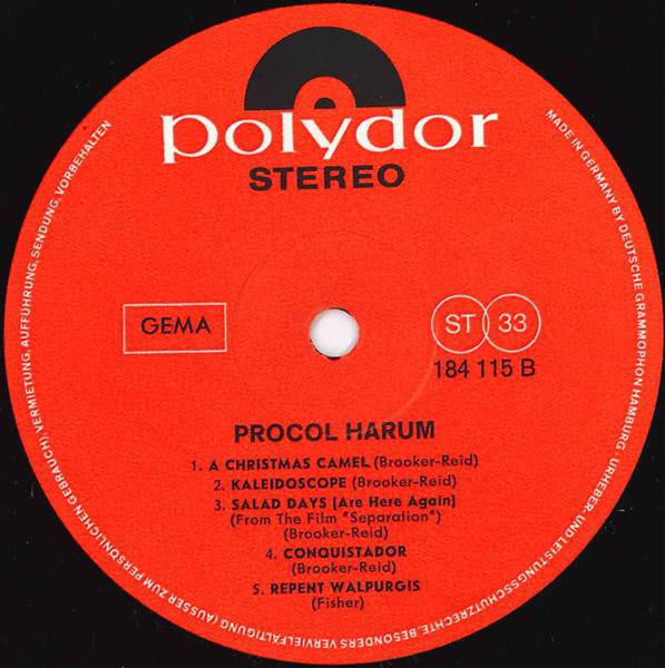 Procol Harum : Procol Harum (LP, Album)