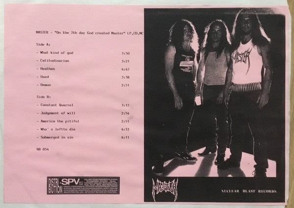 Master (2) : On The Seventh Day God Created... Master (LP, Album, TP)