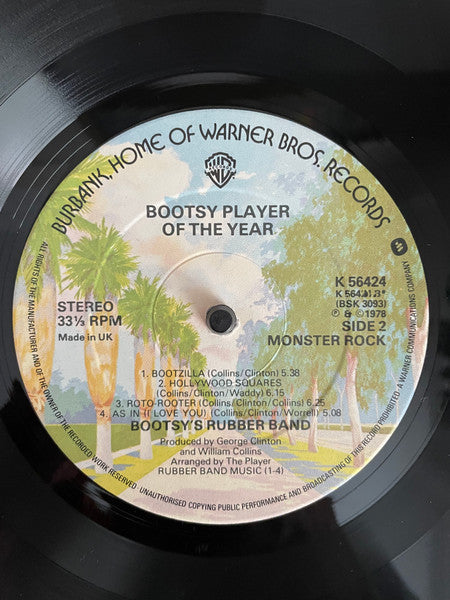 Bootsy's Rubber Band : Bootsy? Player Of The Year (LP, Album)