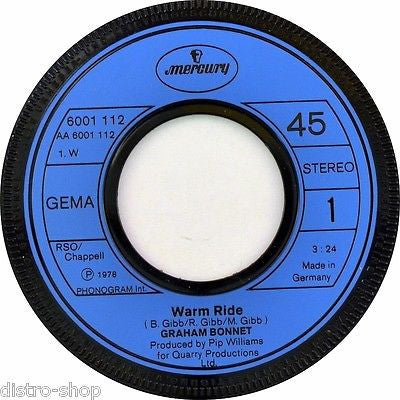 Graham Bonnet : Warm Ride (7", Single)