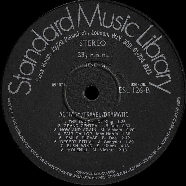 Various : Activity/Travel/Dramatic (LP)