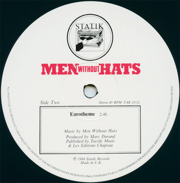 Men Without Hats : Where Do The Boys Go? (Extended Version) (12")