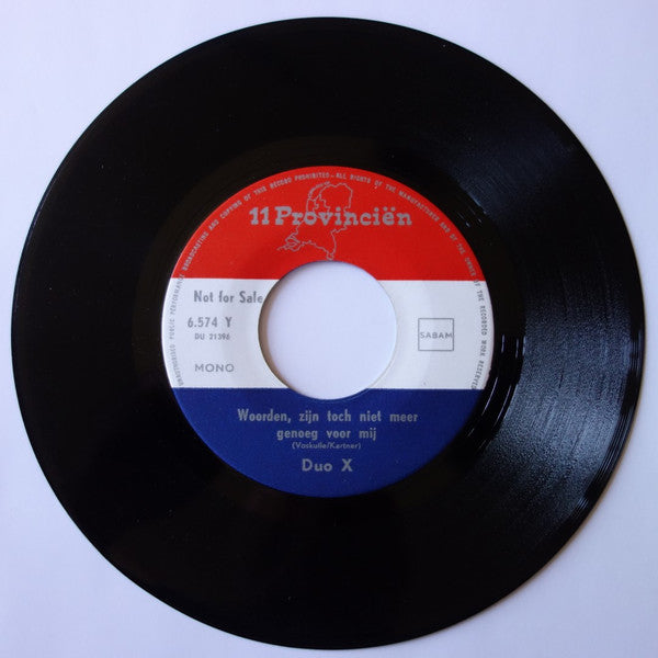 Duo X : Niemand Kan Ons Toch Scheiden (7", Single, Promo)