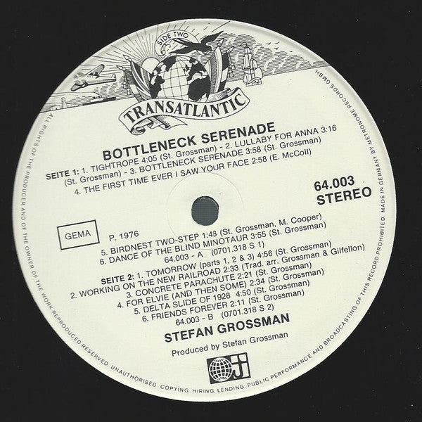 Stefan Grossman : Bottleneck Serenade (LP, Album)