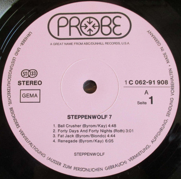 Steppenwolf : Steppenwolf 7 (LP, Album)