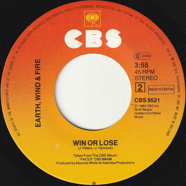 Earth, Wind & Fire : And Love Goes On (7", Single)