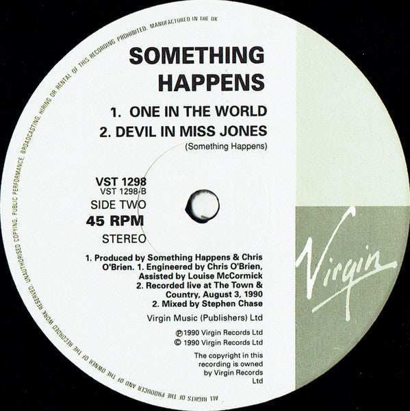 Something Happens : Parachute (12")