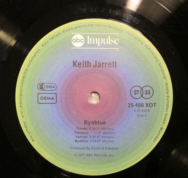 Keith Jarrett : Byablue (LP, Album)