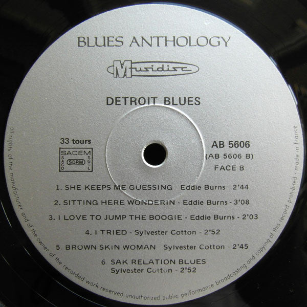 Various : Detroit Blues (LP, Comp, RE)