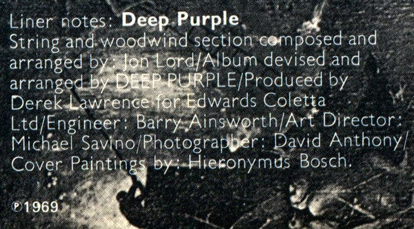 Deep Purple : Deep Purple (LP, Album, RE)