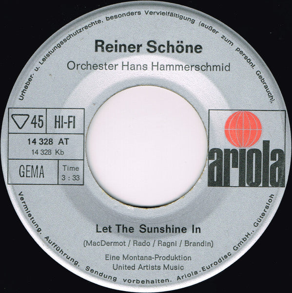 Reiner Schöne : Wassermann (Aquarius) / Let The Sunshine In (7", Single)