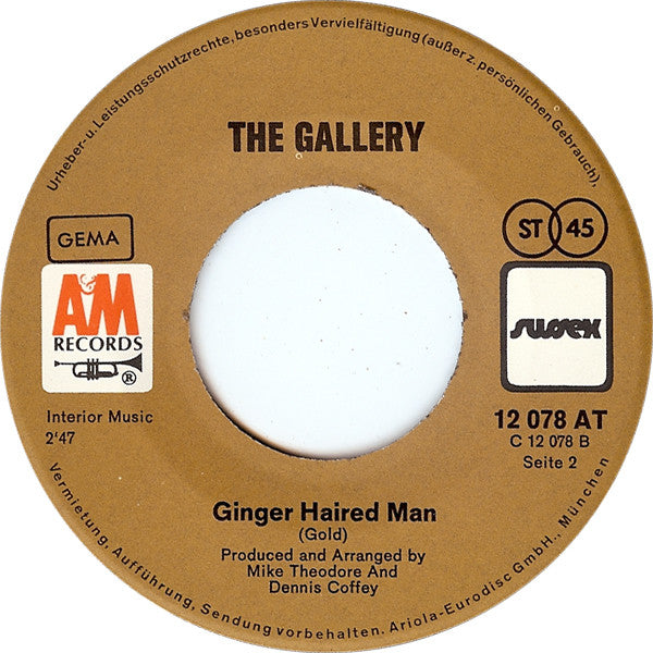 The Gallery* : Nice To Be With You (7", Single)