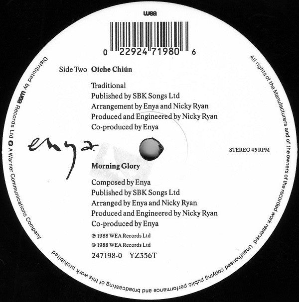 Enya : Evening Falls... (12", Maxi)