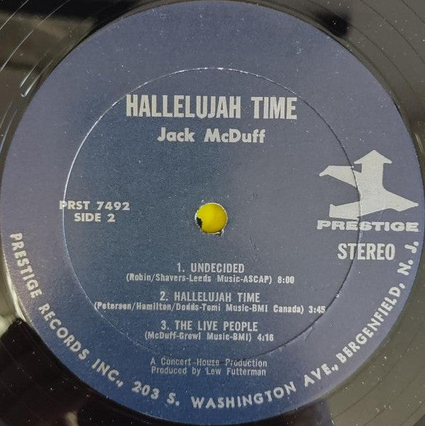 Brother Jack McDuff : Hallelujah Time! (LP, Album)