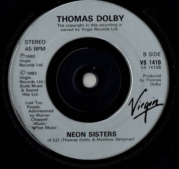 Thomas Dolby : Close But No Cigar (7", Single)