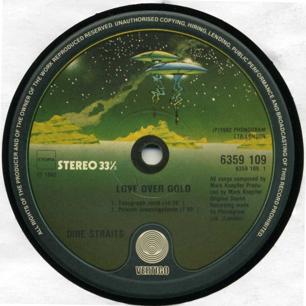 Dire Straits : Love Over Gold (LP, Album)