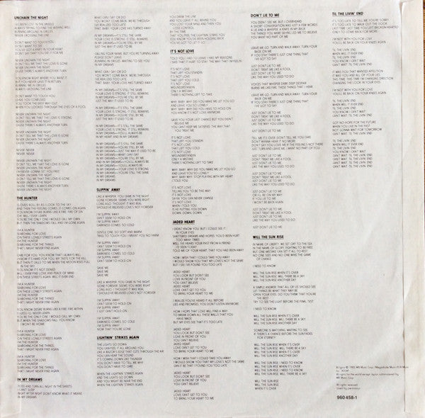 Dokken : Under Lock And Key (LP, Album)