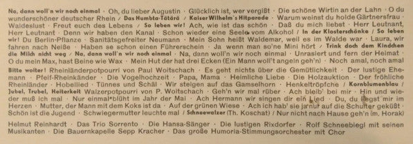 Various : Bis Früh Um Fünfe ... (LP, Mono)