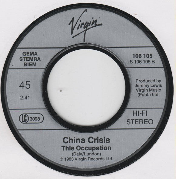 China Crisis : Wishful Thinking (7", Single)