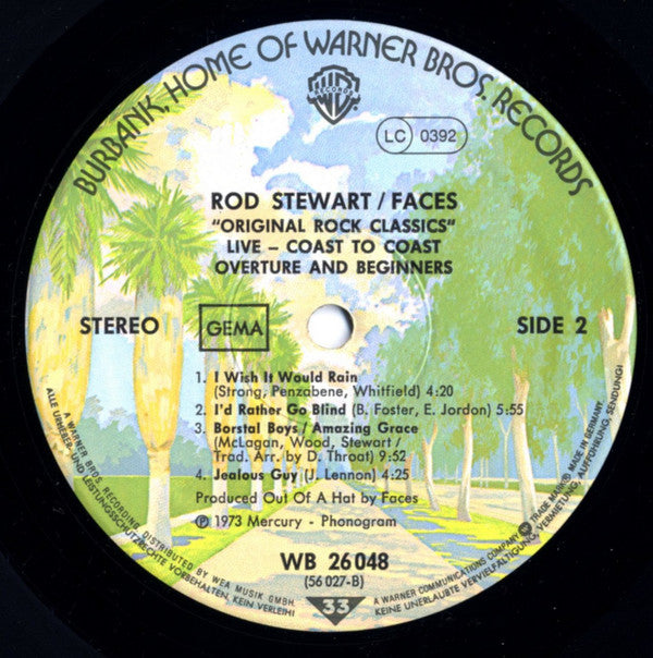 Rod Stewart / Faces (3) : Coast To Coast Overture And Beginners (LP, Album, RE)