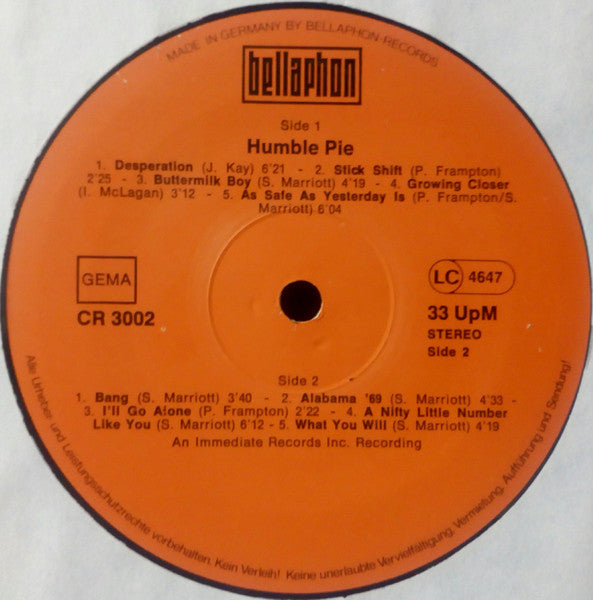 Humble Pie : Humble Pie (2xLP, Comp)