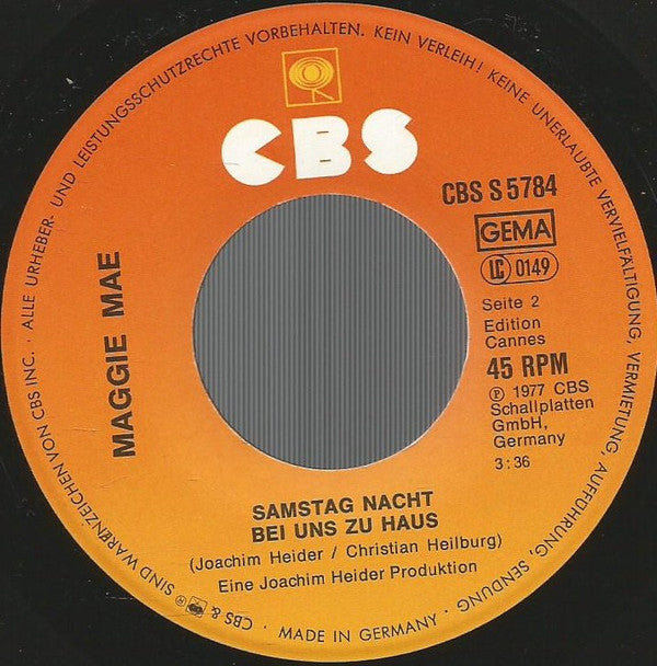 Maggie Mae : Und Dann Noch Eins: Ich Liebe Dich (7", Single)