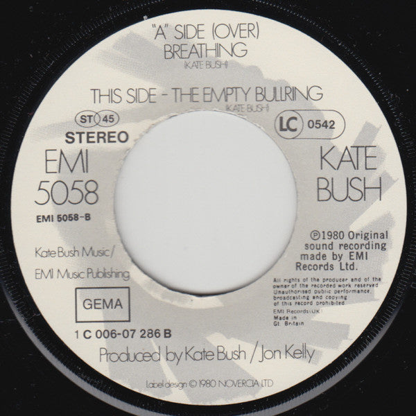 Kate Bush : Breathing (7", Single)