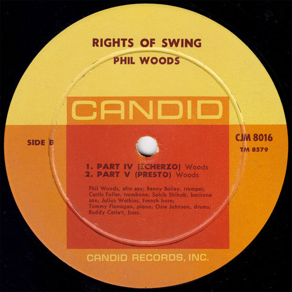 Phil Woods : Rights Of Swing (LP, Album, Mono)