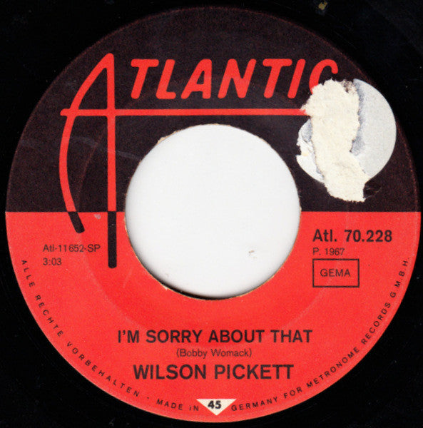 Wilson Pickett : Funky Broadway (7", Single)