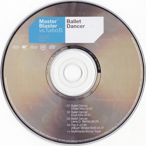 Master Blaster Vs. Turbo B. : Ballet Dancer (CD, Maxi, Enh)